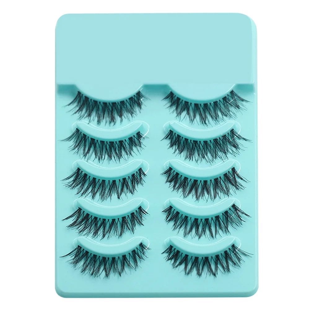 Dingsen 5 Pairs Natural Crisscoss False Eyelashes