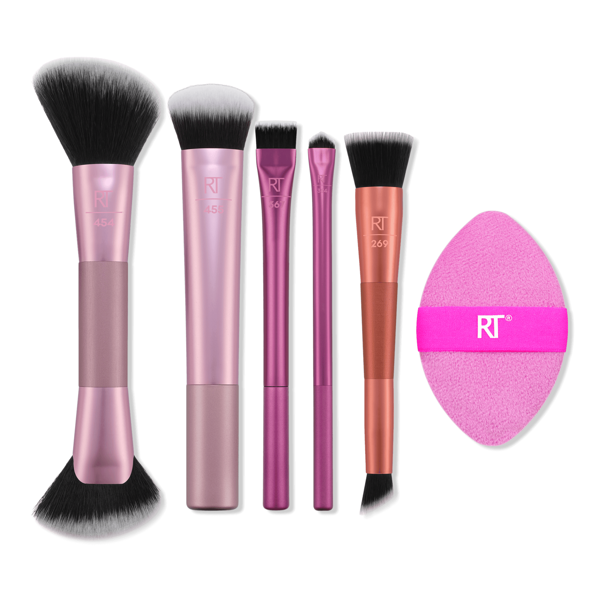 Real Techniques Big Blends Energy Brush + Dual-Sided Puff