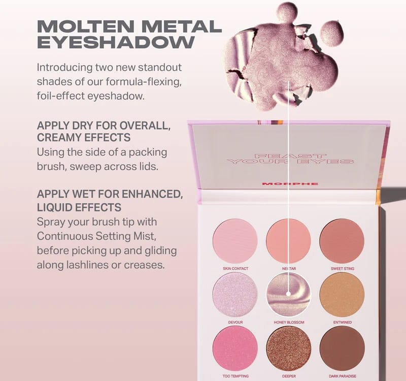 Morphe Forbidden Honey Eyeshadow Palette - Imagen 3