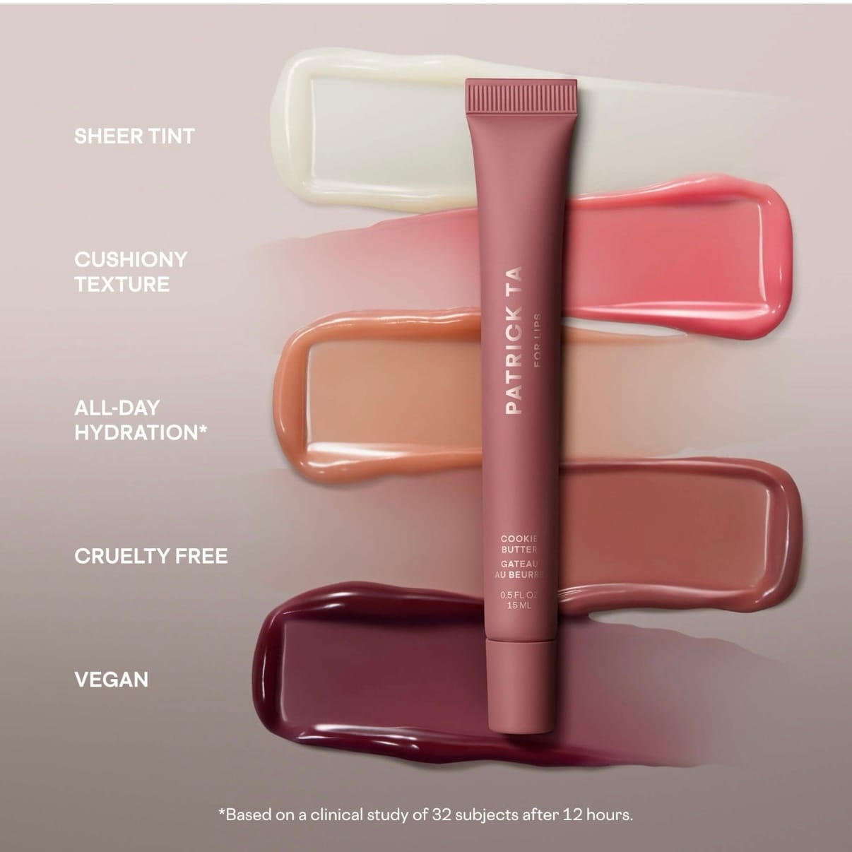 Patrick Ta Major Moisture Smoothing and Hydrating Tinted Lip Balm with Vitamin E - Imagen 6