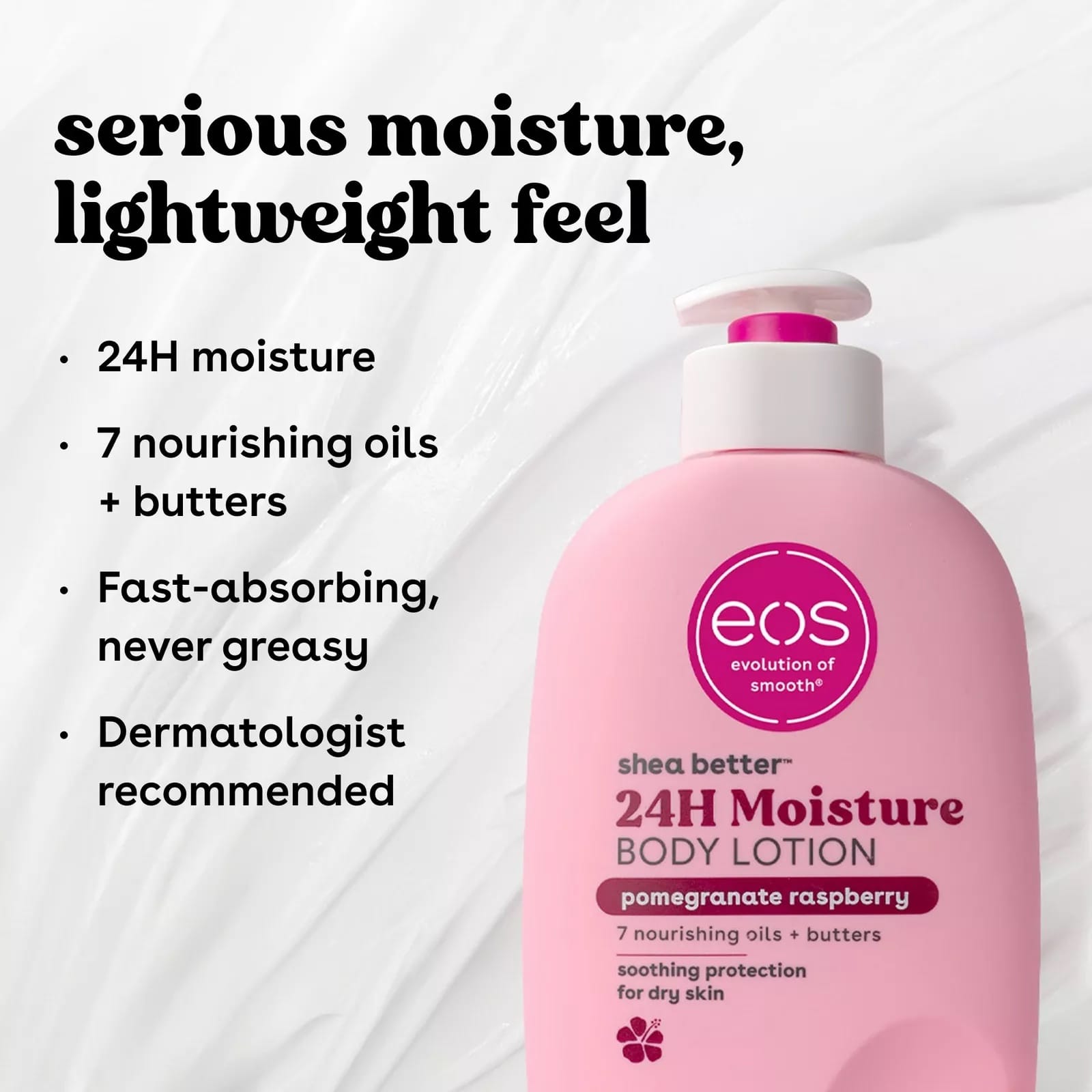 EOS Pomegranate Raspberry Shea Better 24HR Moisture Body Lotion - Imagen 3