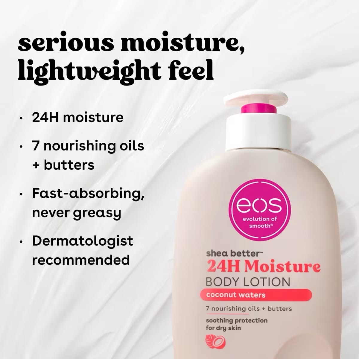 EOS Coconut Waters Shea Better 24HR Moisture Body Lotion - Imagen 3