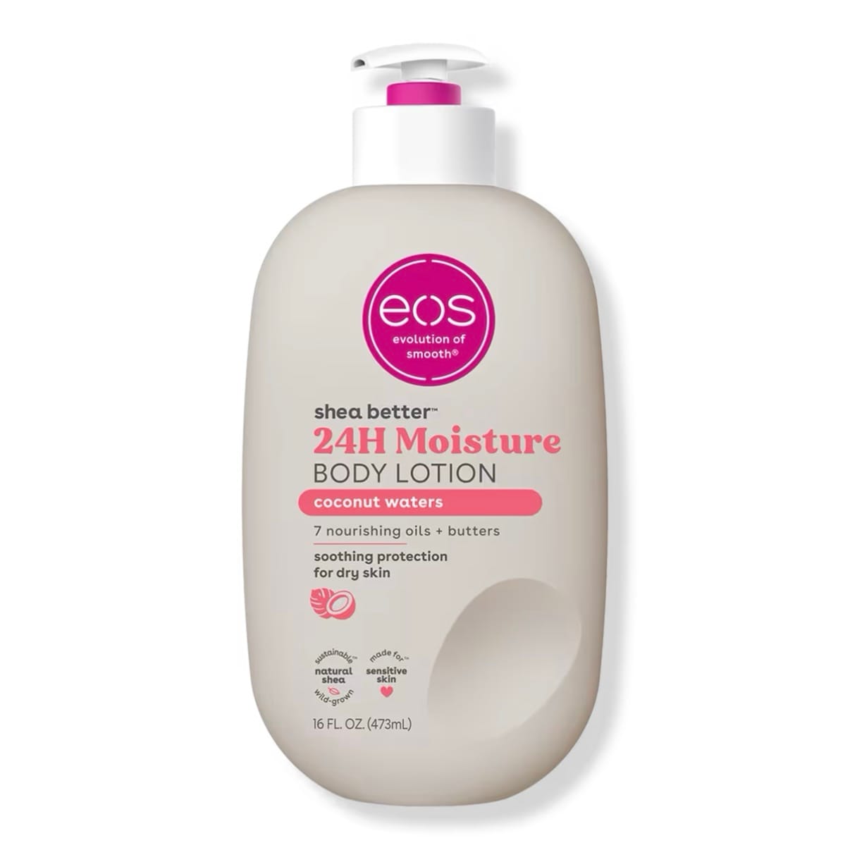 EOS Coconut Waters Shea Better 24HR Moisture Body Lotion