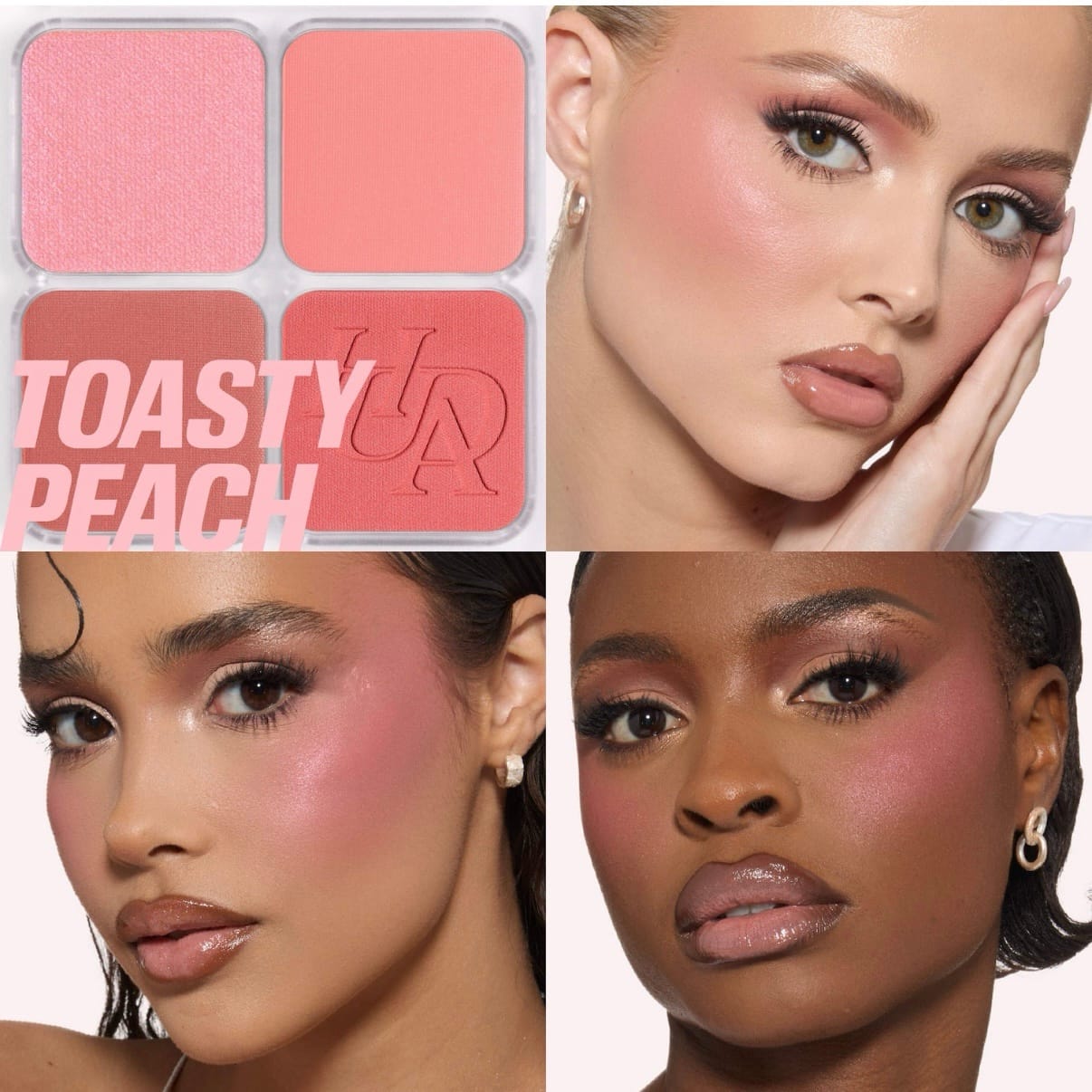 Huda Beauty Blush Filter Blurring Blushlighters Palette (Toasty Peach) - Imagen 2
