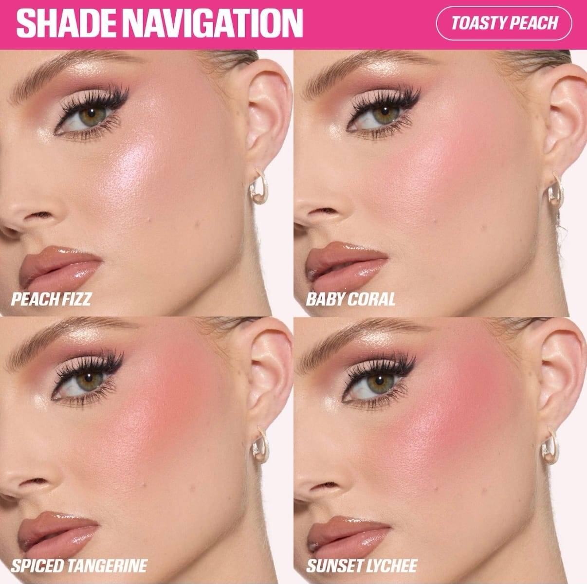 Huda Beauty Blush Filter Blurring Blushlighters Palette (Toasty Peach) - Imagen 3