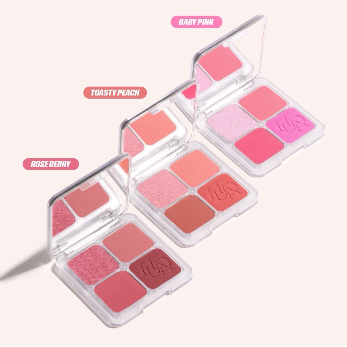 Huda Beauty Blush Filter Blurring Blushlighters Palette (Baby Pink) - Imagen 4