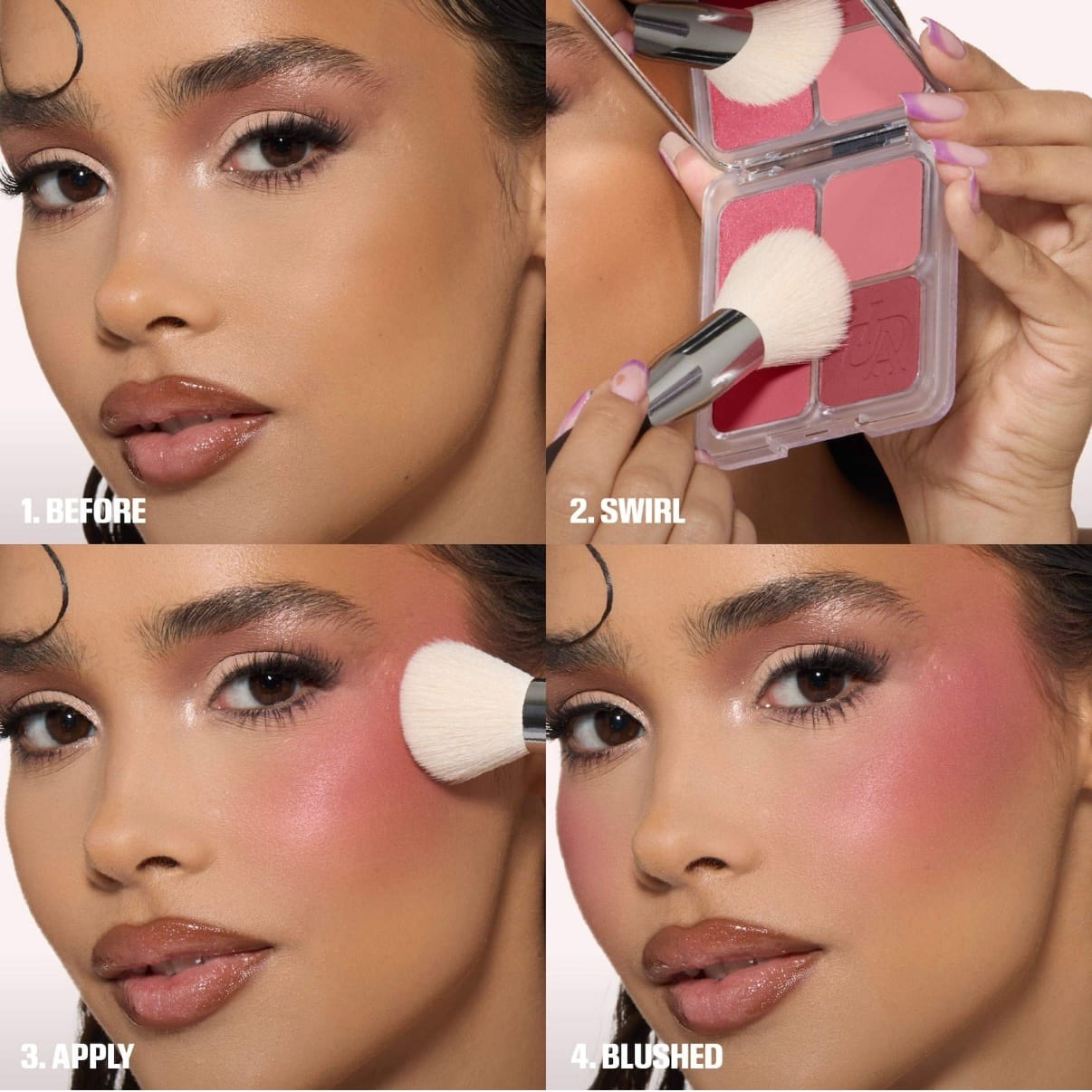 Huda Beauty Blush Filter Blurring Blushlighters Palette (Rose Berry) - Imagen 2